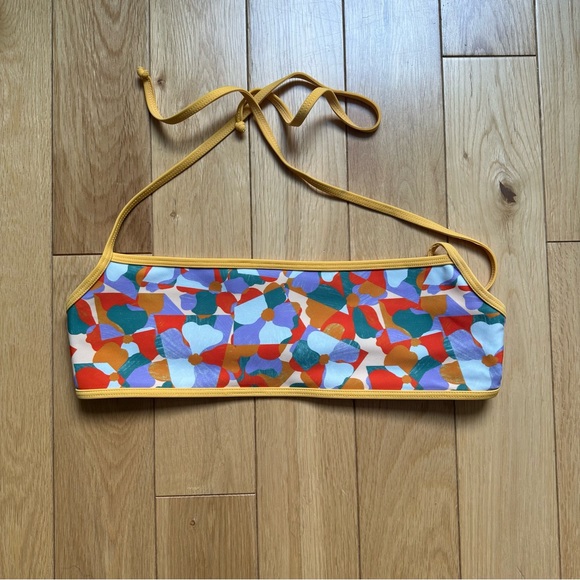 Madewell x OOKIOH Calabria Bandeau Bikini Top in Floral Print - Picture 4 of 7